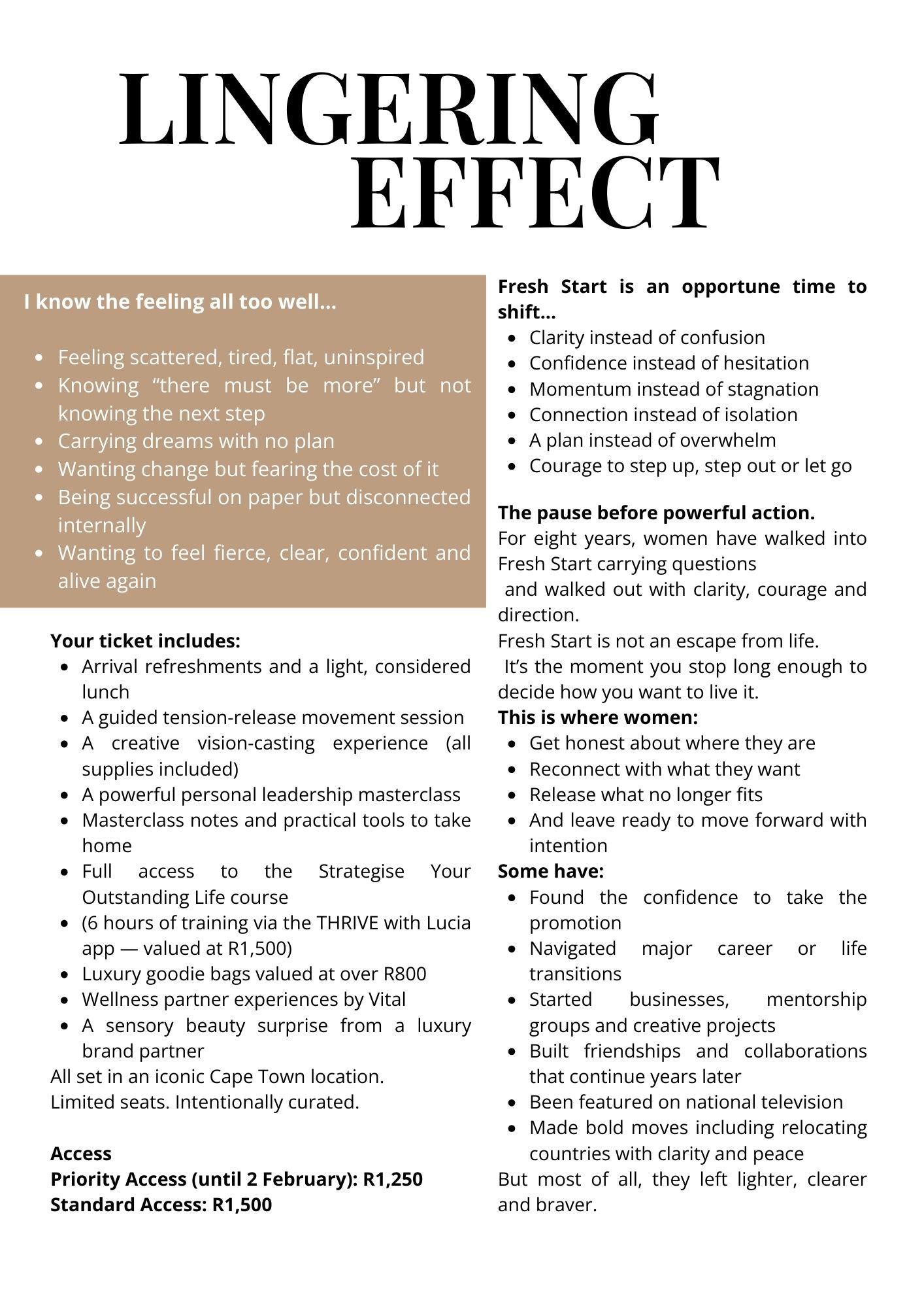 FRESH START Cape Town City